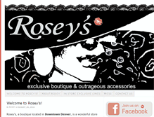 Tablet Screenshot of loveroseysstore.com